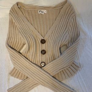 Women’s size Small tan Cardigan RSO Tillys brand